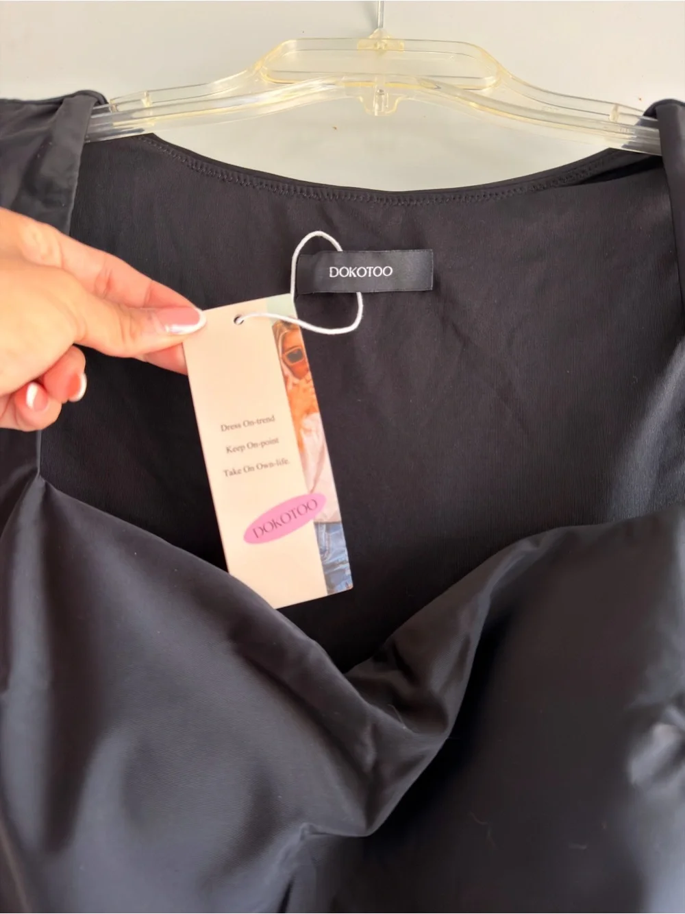 Dokootoo Black bodysuit Size XL.